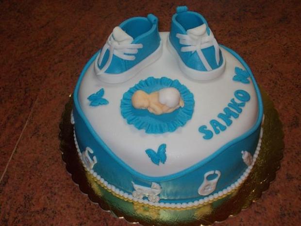 Krstiny Samko, torta, Torty na krstiny, narciska26, 1