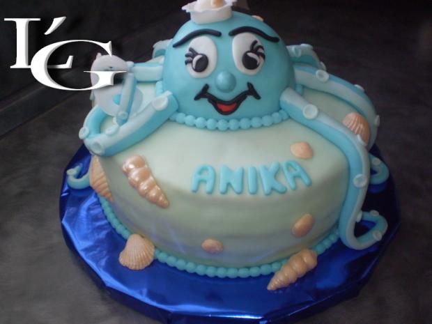 na želanie modrá chobotnička, torta, Ostané torty pre deti na želanie modrá chobotnička, torta, Ostané torty pre deti, lubka67, 1