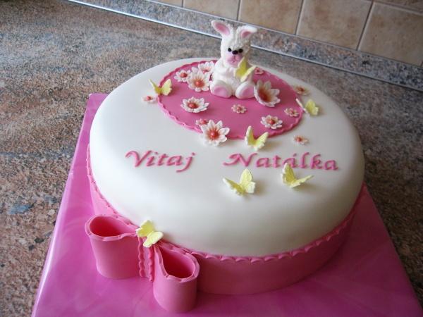 krstinový zajačik, torta, Torty na krstiny krstinový zajačik, torta, Torty na krstiny, jajane, 1