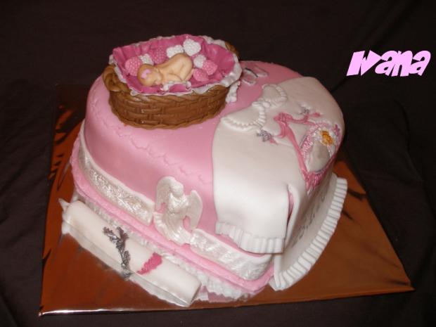 Krstinová tortička, torta, Torty na krstiny Krstinová tortička, torta, Torty na krstiny, Ivana111111, 1