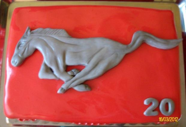 Znak MUSTANGu, torta, Netradičné torty Znak MUSTANGu, torta, Netradičné torty, adadonathova, 1