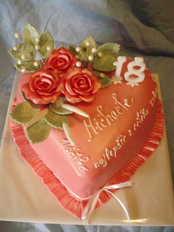 Srdce :-), torta, Narodeninové torty Srdce :-), torta, Narodeninové torty, Tonka64, 1