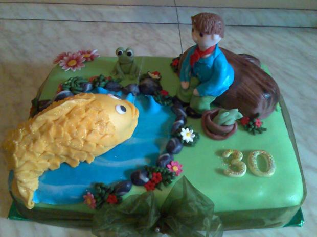 Zlatá rybka, torta, Netradičné torty Zlatá rybka, torta, Netradičné torty, alioska, 1