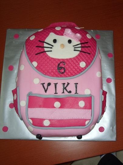 aktovka Kitty, torta, Ostané torty pre deti, alampa, 1