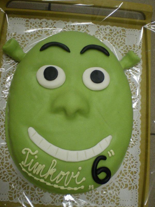 šrek, torta, Rozprávkové torty šrek, torta, Rozprávkové torty, Cukraren Jadranka, 1