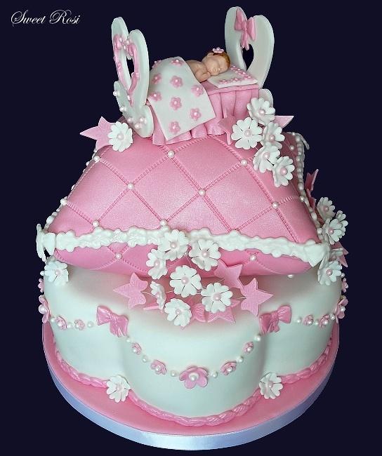 Na krst - s kolískou, torta, Torty na krstiny Na krst - s kolískou, torta, Torty na krstiny, Sweet Rosi, 1