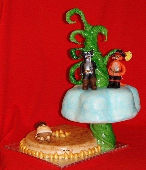 Kocúr v čižmách, torta, Rozprávkové torty Kocúr v čižmách, torta, Rozprávkové torty, nanaa, 1