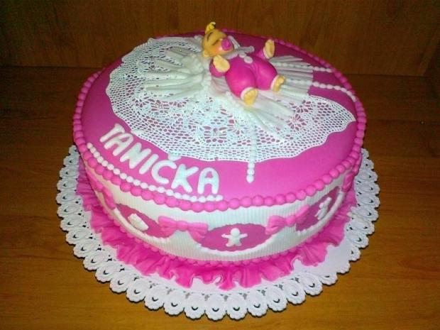 Krstinová pre Táničku, torta, Torty na krstiny, adelka22, 1