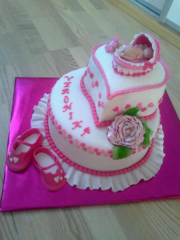 Veronike, torta, Torty na krstiny Veronike, torta, Torty na krstiny, Maduť, 1