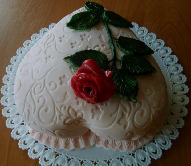 Ďakovné srdiečko pre pani doktorku...iný pohľad, torta Ďakovné srdiečko pre pani doktorku...iný pohľad, torta, MamaEma, 1