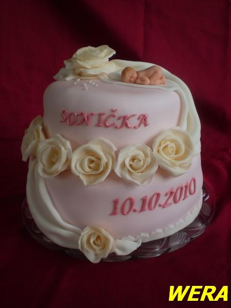 Soničce ke křtu, torta, Torty na krstiny Soničce ke křtu, torta, Torty na krstiny, WERA, 1