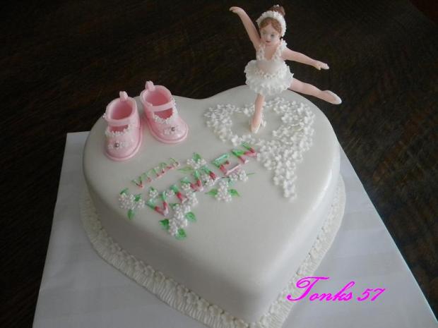 Baletka na krstiny, torta, Torty na cirkevné sviatky, Tonka 57, 1