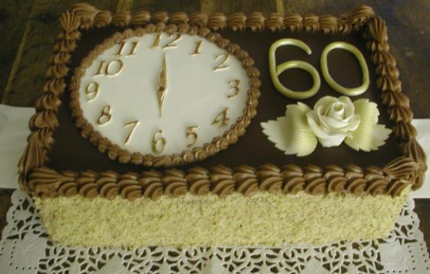 60-tka hodiny, torta, Netradičné torty 60-tka hodiny, torta, Netradičné torty, Roman1, 1