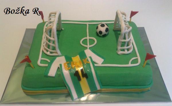 futbalové ihrisko, torta, Športové torty, Božka R., 1