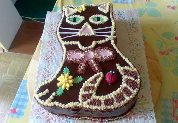 mačička, torta, Torty so zvieratkami, zabacka, 1