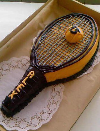 Tenisová raketa, torta, Športové torty Tenisová raketa, torta, Športové torty, meribell1, 1
