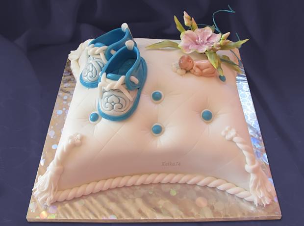Vankúšik na krstiny, torta, Torty na krstiny Vankúšik na krstiny, torta, Torty na krstiny, Katka74, 1