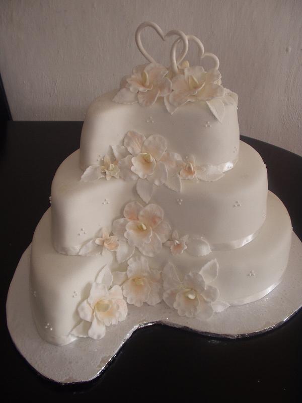 Svadobná s orchideami, torta, Svadobné torty, Evina, 1