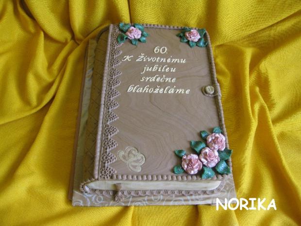 Kniha na 60-ku, torta, Narodeninové torty Kniha na 60-ku, torta, Narodeninové torty, norika, 1