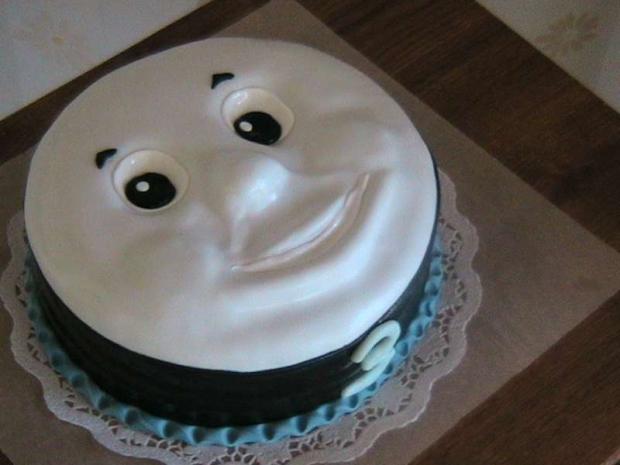 tvár vláčika Tomáša, torta, Torty autíčka, vláčiky, andrea.d, 1