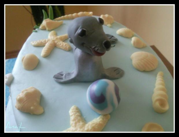 tuleň detail, torta, Torty so zvieratkami, AnajL, 1