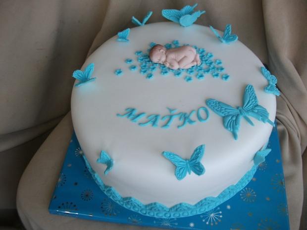 Motylikova na krst, torta, Torty na krstiny Motylikova na krst, torta, Torty na krstiny, Alenik, 1