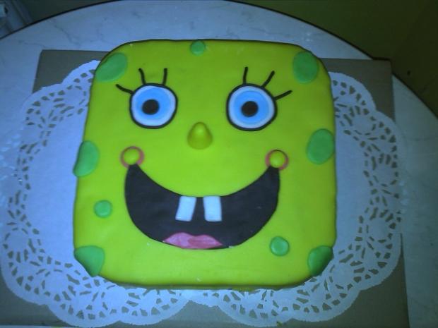 Spongyabob, torta, Rozprávkové torty, cukro-ocko, 1