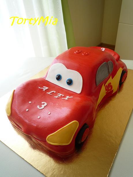 Auto Mcqueen, torta, Torty autíčka, vláčiky, TortyMia, 1