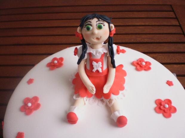 Bábika, torta, Ozdoby na torty, kacarina, 1