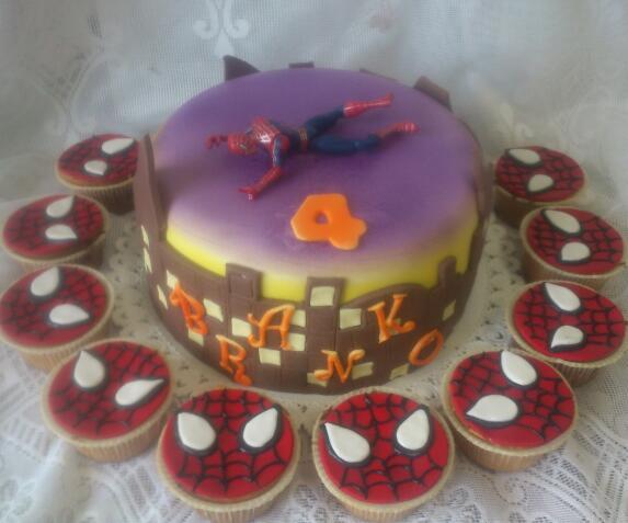 spider-man, torta, Rozprávkové torty, lucia311, 1
