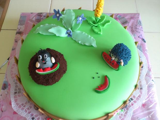 Krtko 2, torta, Rozprávkové torty, tinkita, 1