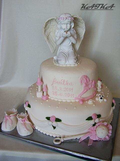 krstinová pre Beátku, torta, Torty na cirkevné sviatky krstinová pre Beátku, torta, Torty na cirkevné sviatky, Katka Ozsvaldova, 1