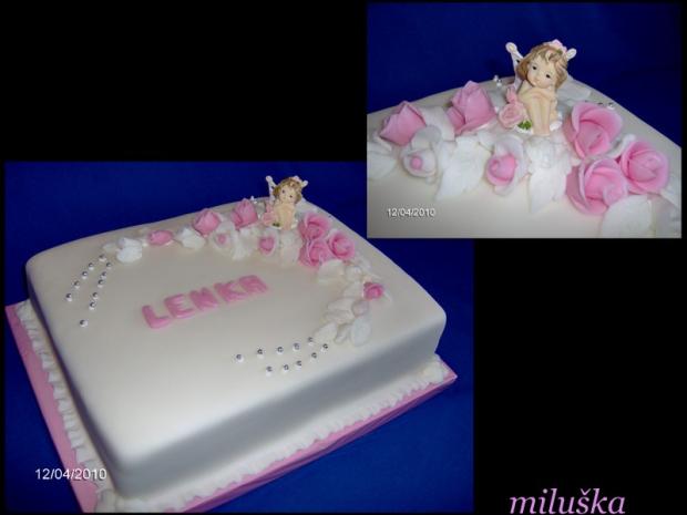 -Lenka-, torta, Torty na krstiny -Lenka-, torta, Torty na krstiny, miluška, 1