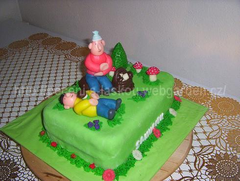 Pat a Mat. Znaveni po houbách., torta, Ostané torty pre deti Pat a Mat. Znaveni po houbách., torta, Ostané torty pre deti, Zdenka Rajnochova, 1