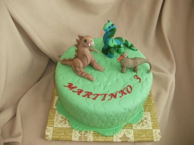 Dinosaury..., torta, Ostané torty pre deti Dinosaury..., torta, Ostané torty pre deti, Alenik, 1