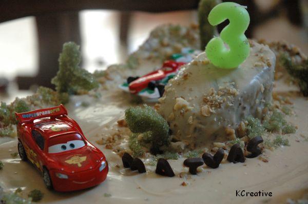 Radiator Springs II., torta, Narodeninové torty, rybca, 1