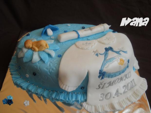 Krstinová pre Šimonka, torta, Torty na krstiny Krstinová pre Šimonka, torta, Torty na krstiny, Ivana111111, 1