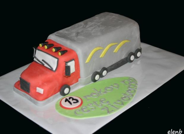 Kamion, torta, Torty autíčka, vláčiky, Elen Bielikova, 1