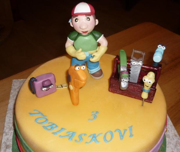 detail Manny a náradie, torta, Rozprávkové torty detail Manny a náradie, torta, Rozprávkové torty, Majka61, 1