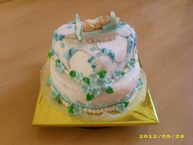  s bábätkom, torta, Torty na krstiny, severinka, 1