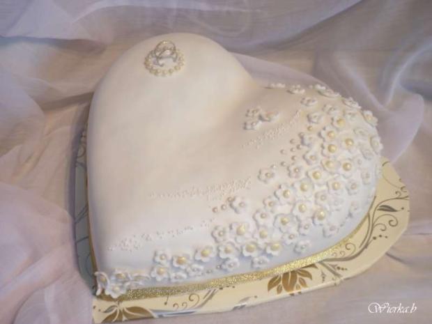 Svadobné srdce, torta, Svadobné torty, werona, 1