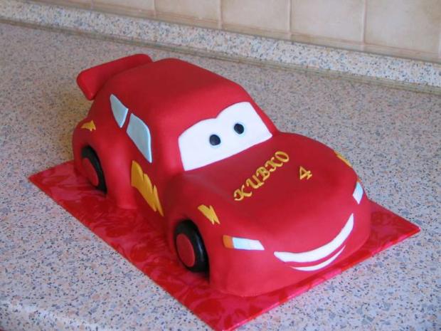 McQueen, torta, Torty autíčka, vláčiky, helak, 1