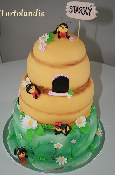 Úľ s veselými včielkami, torta, Narodeninové torty, Aderiarleen, 1