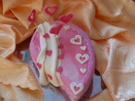 Se srdíčky..., torta, Narodeninové torty Se srdíčky..., torta, Narodeninové torty, Lenča Š., 1