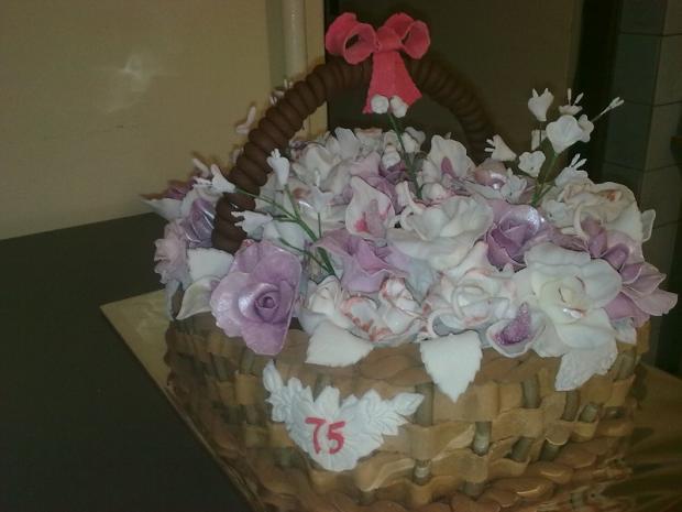 Košík ruží, torta, Narodeninové torty Košík ruží, torta, Narodeninové torty, AnkaHanka, 1