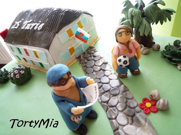 Telocvikárka a Školník odchádzajú do dôchodku..., torta, Netradičné torty, TortyMia, 1