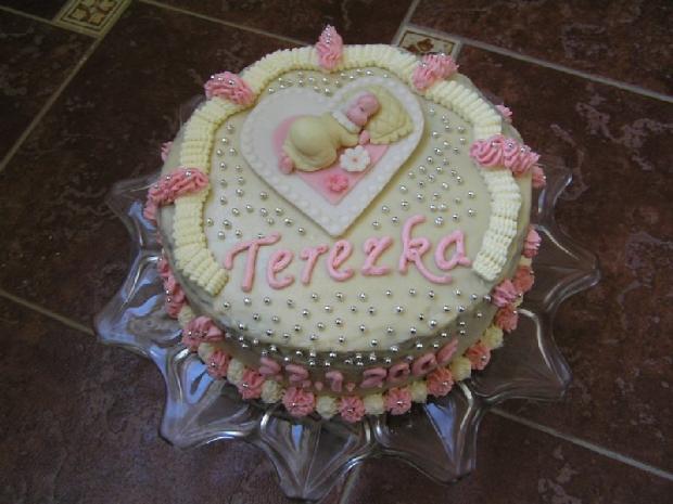 Terezka, torta, Torty na krstiny, alapk, 1