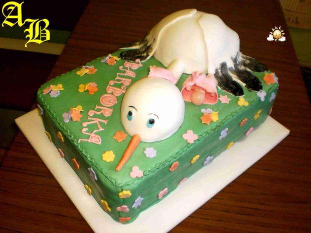 Bocian, torta, Torty na krstiny Bocian, torta, Torty na krstiny, ankab, 1