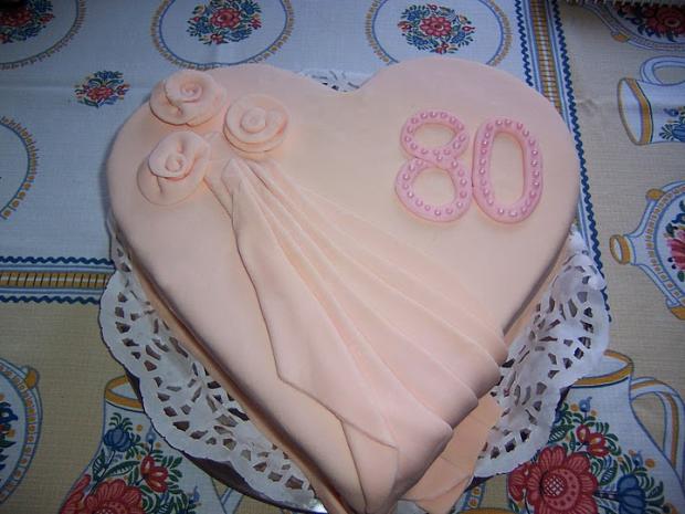 Srdiečko  k narodeninám, torta, Narodeninové torty, Marta J., 1