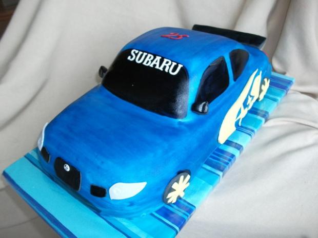 Subaru impreza, torta, Torty autíčka, vláčiky Subaru impreza, torta, Torty autíčka, vláčiky, Alenik, 1